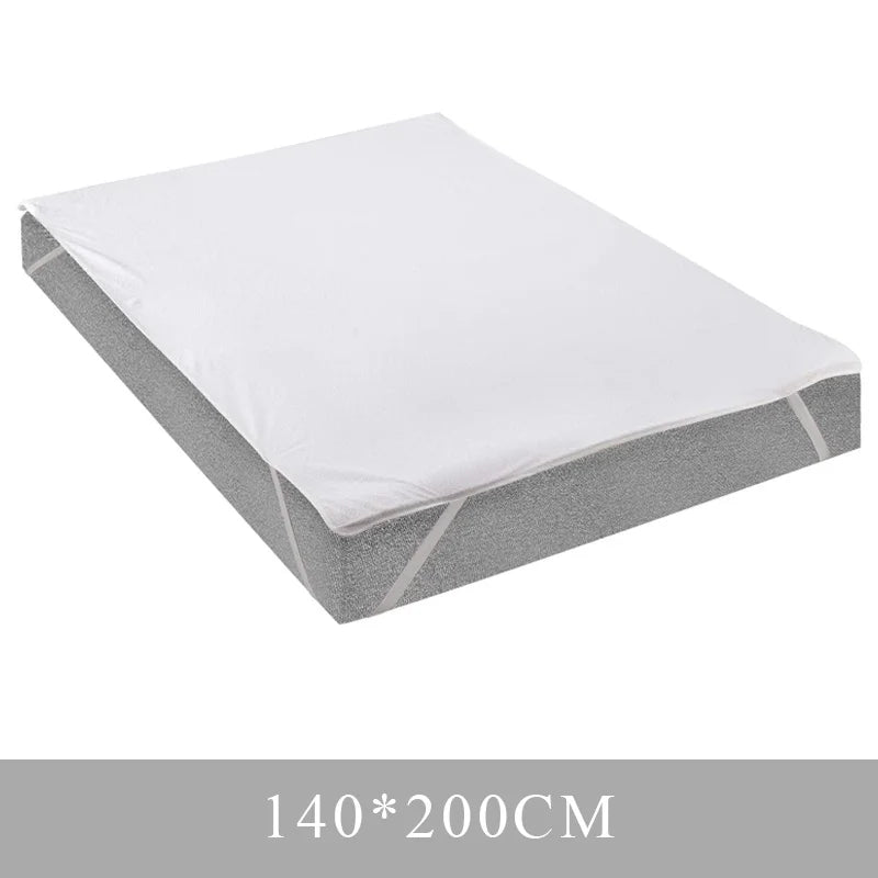 Waterproof Throw Mattress Cover Mattress Protector Covers  Pad Washable Mattress Bed Protector with Elastic Band Single/Double.