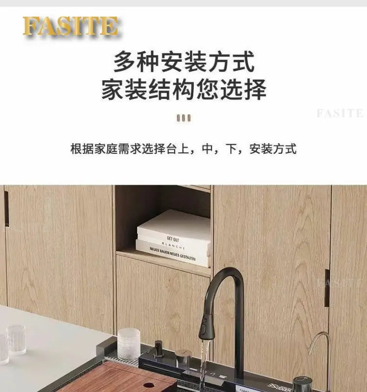 Whale Flying Rain Ultra Thick Kitchen Honeycomb Sink Stainless Steel Single Slot