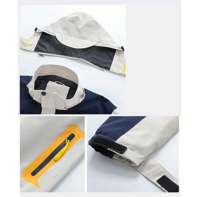 MANTLCONX New Waterproof Men's Jacket Coat Outdoor Hooded Men's Spring Jacket Windbreak Autumn Male Coat Fashion Clothing Brand.