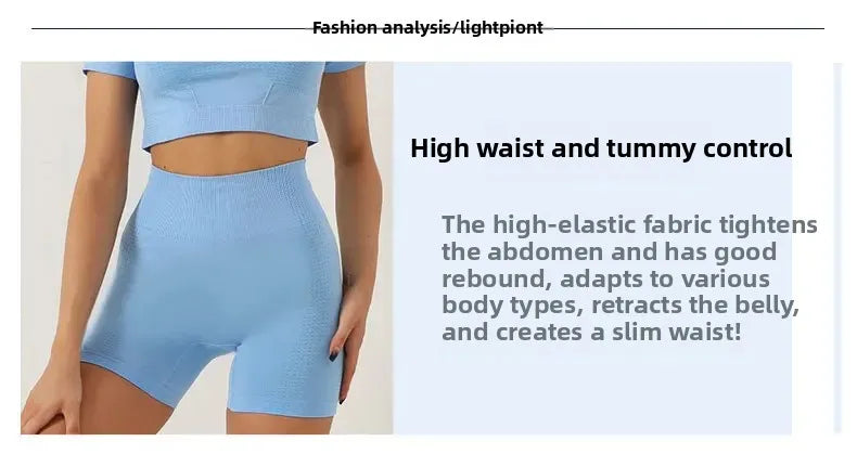 Seamless Dot Dot Yoga Suit High Waist Outdoor Sports Vest Running Quick Dry Top Fitness Yoga Pants Set Exercise Workout Clothes.