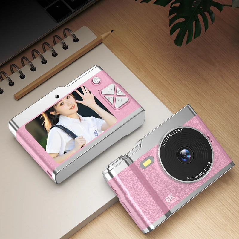 Xiaomi 6K HD Digital Camera 6400W Pixel Student CCD Portable Campus Mini Camera Retro Portable Camera Travel Campus Beginners.