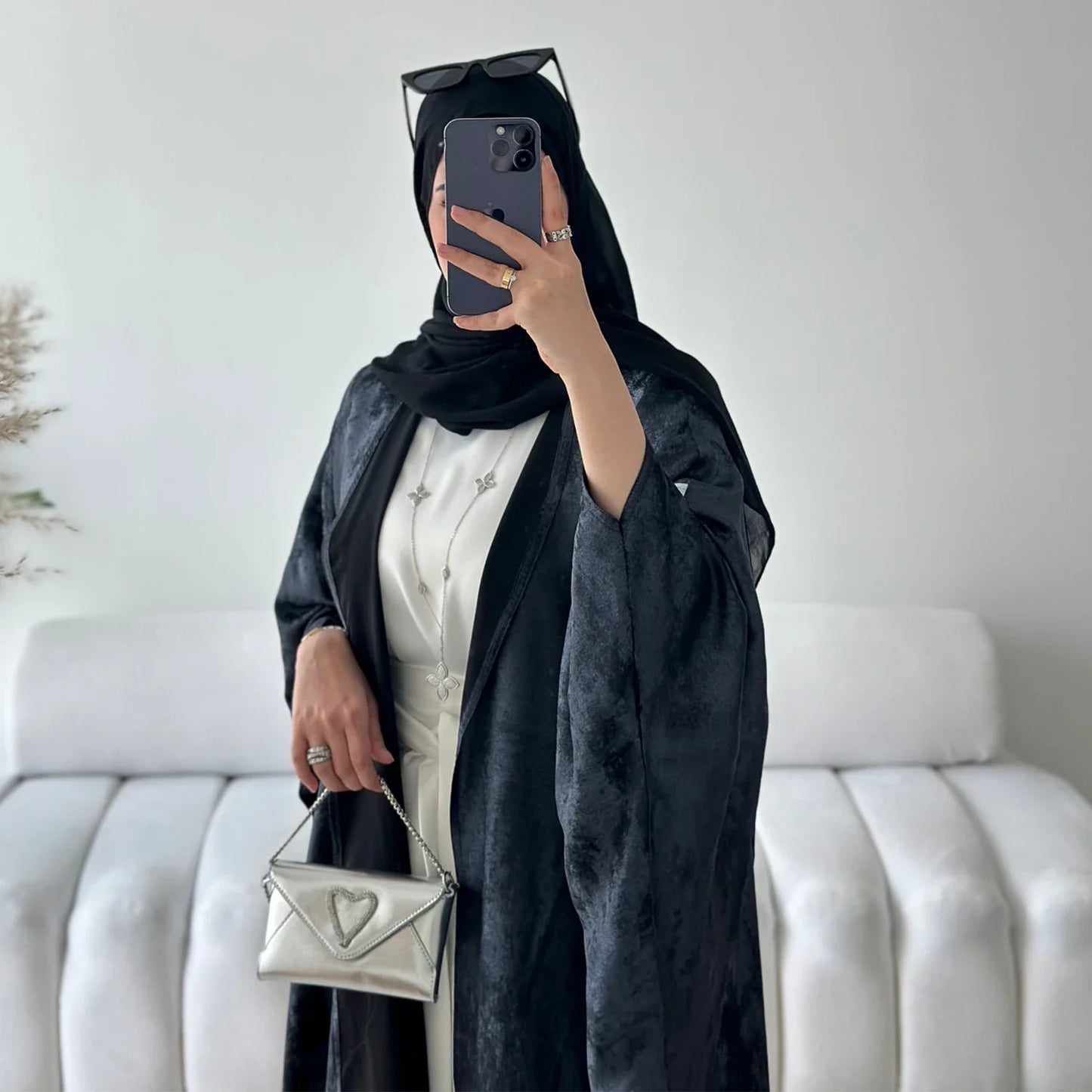Mode Elegante Dubai Türkische Abaya Kleid Frauen Muslimische Frauen Muslimischen Kimino Kleid Abayas Vorne Offen Strickjacke.
