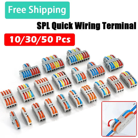 1 In Multiple Out Quick Wiring Connector Universal Splitter Wiring Cable Push In Terminal Block Universal Fast Wiring SPL 222 23.