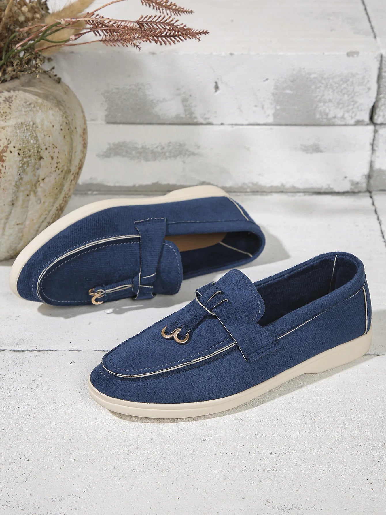 New Lefu Shoes Women's Soft Leather Retro Lazy Man Step on Thick Sole Flat Bottom Comfortable Single Shoe  Zapatos Para Niña.