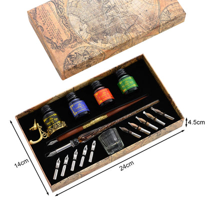 Dip Pen Füllfederhalter Stern Sternenhimmel Glas Kalligraphie Tintenstift Briefpapier Geschenk.