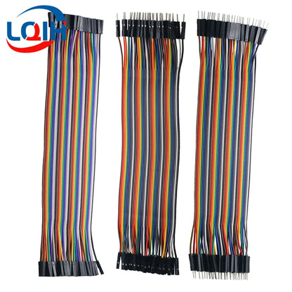 40-120PCS Dupont Line 10/15/20CM 30CM 40Pin Male to Male + Male to Female Female to Female Jumper Wire Dupont Cable for DIY KIT.
