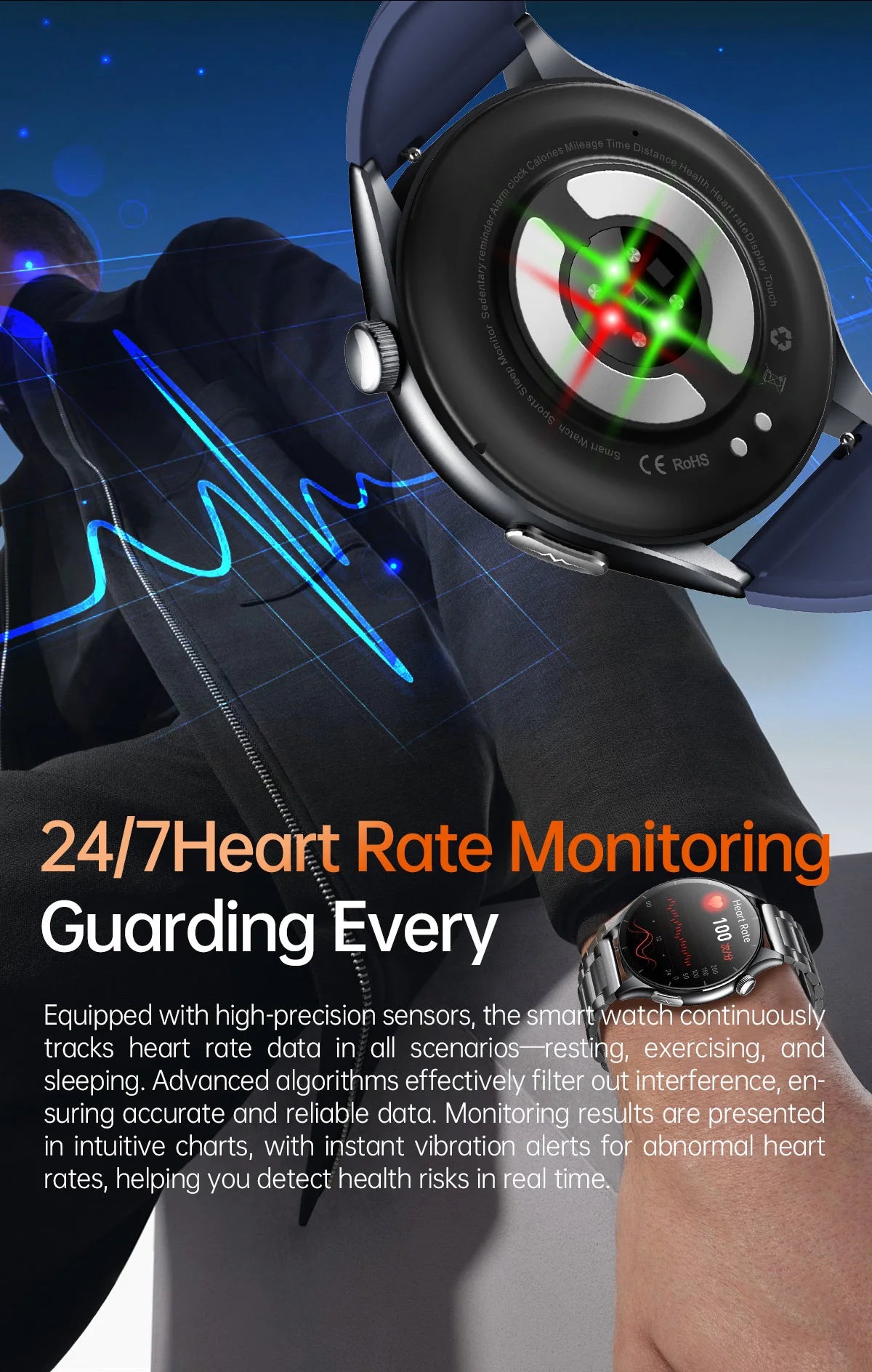 2025 New ECG+PPG Health Diagnosis Smartwatches Men Women Clock Uric Acid Lipid BP Heart rate Tracker NFC Sports Smart Watch IOS.