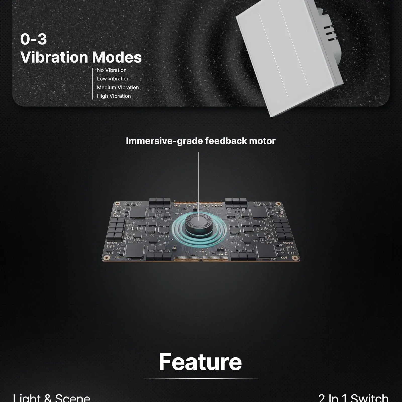 MOES Tuya ZigBee Star Feather Series Smart Touch Switch mit neutraler Lichtszene 2in1 APP-Fernbedienung mit Alexa Google Home.