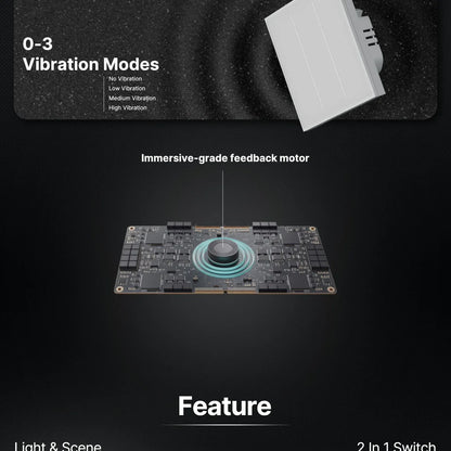 MOES Tuya ZigBee Star Feather Series Smart Touch Switch mit neutraler Lichtszene 2in1 APP-Fernbedienung mit Alexa Google Home.