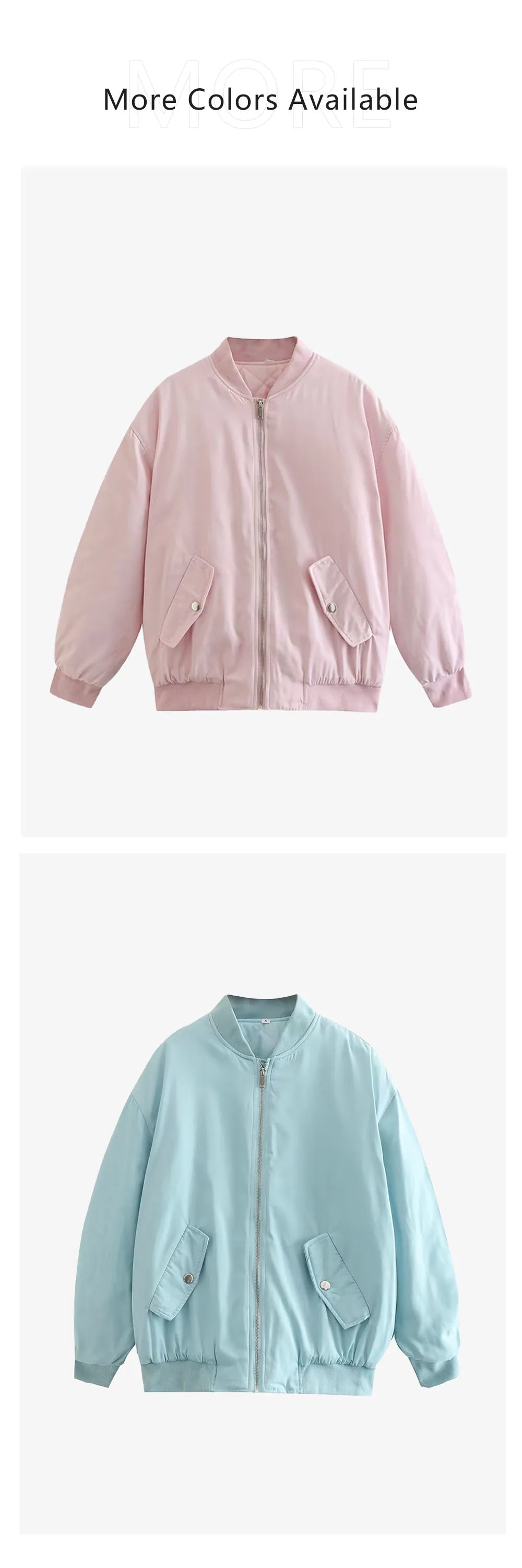 UNIZERA2023 Herbst und Winter Neue frauen Mode Stil Stehkragen Solide Lose Fit Flieger Jacke Baumwolle Mantel.