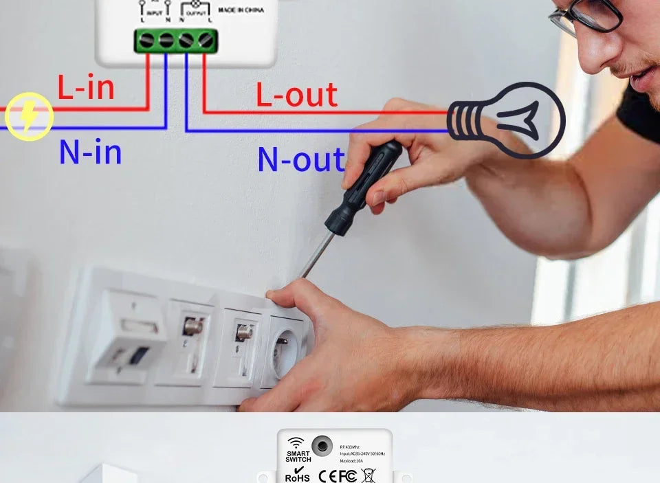 Drahtlose RF433MHz Fernbedienung Smart Switch 110V 220V 10A Relais Empfänger Wand Panel Schalter Led Lampe Fan EIN/AUS Licht Schalter.