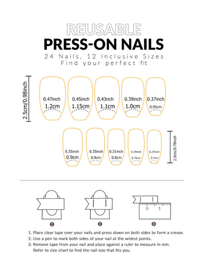 24pcs Medium Square White French Fake nails， Bow on nails Detachable And Reusable Jelly Glue 1pc Cuticle Pusher.