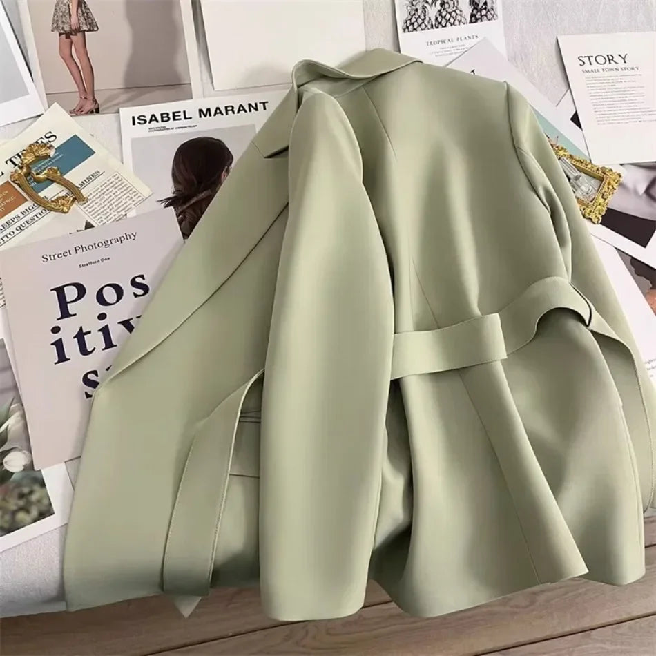 Blazer für Damen, Frühling und Herbst, neu in der Oberbekleidung, Bürodame, modische Blazer, lockere Passform, Damenbekleidung, Mäntel, Damenjacke.