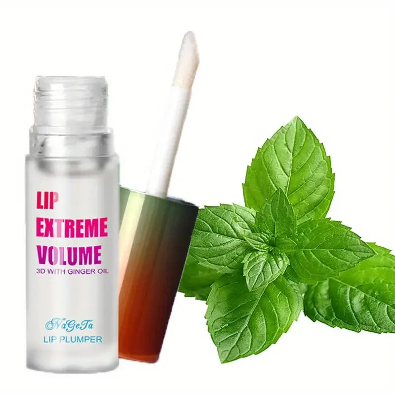 1/2Pcs Ginger And Mint Lip Plumper Oil Radiant,Plumping Lip Volumizing Serum for Smoother,Fuller Lips for Youthful and Sexy Look.