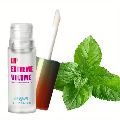 1/2Pcs Ginger And Mint Lip Plumper Oil Radiant,Plumping Lip Volumizing Serum for Smoother,Fuller Lips for Youthful and Sexy Look.
