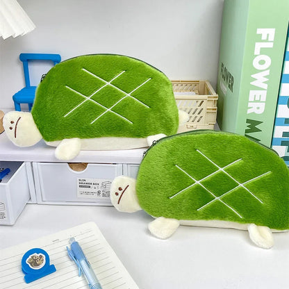 1 stücke Nette schildkröte student bleistift fall büro schreibwaren aufbewahrungstasche kinder kawaii schule liefert gummi bleistift aufbewahrungstasche.