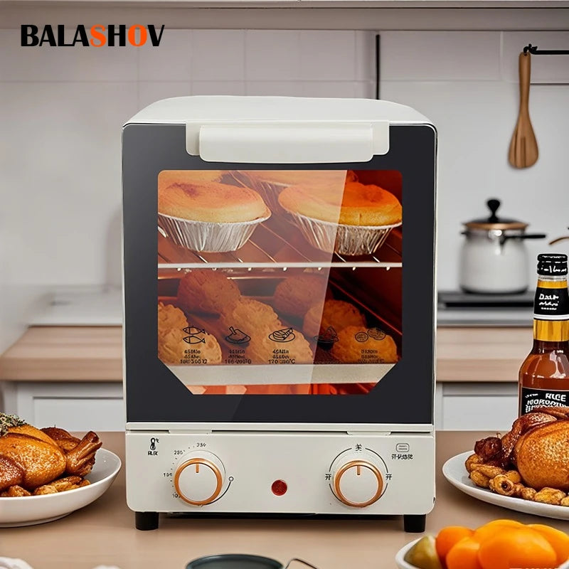 12L Large Capacity Electric Air Fryer Toaster Oven Mechanical Household Kitchen 360° Baking Convection Oven Oil-Free Deep Fryer.