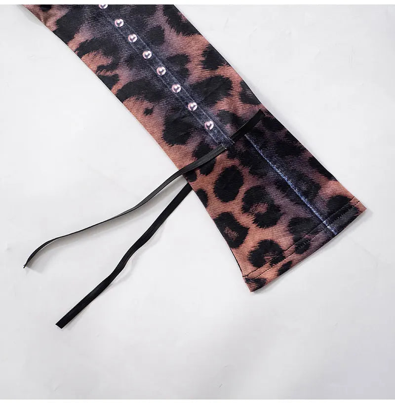 GACVGA Vintage Druck Sexy Bodycon Mini Kleid Für Frauen 2024 Herbst Winter Mode Volle Hülse Weibliche Club Party Kleider.