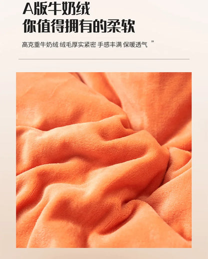 Wool Throw Blanket Keep Warm Winter Bed Blankets Double Sided Queen Duvet Cover Camping Double Bed Cover Bedspread On The Bed.