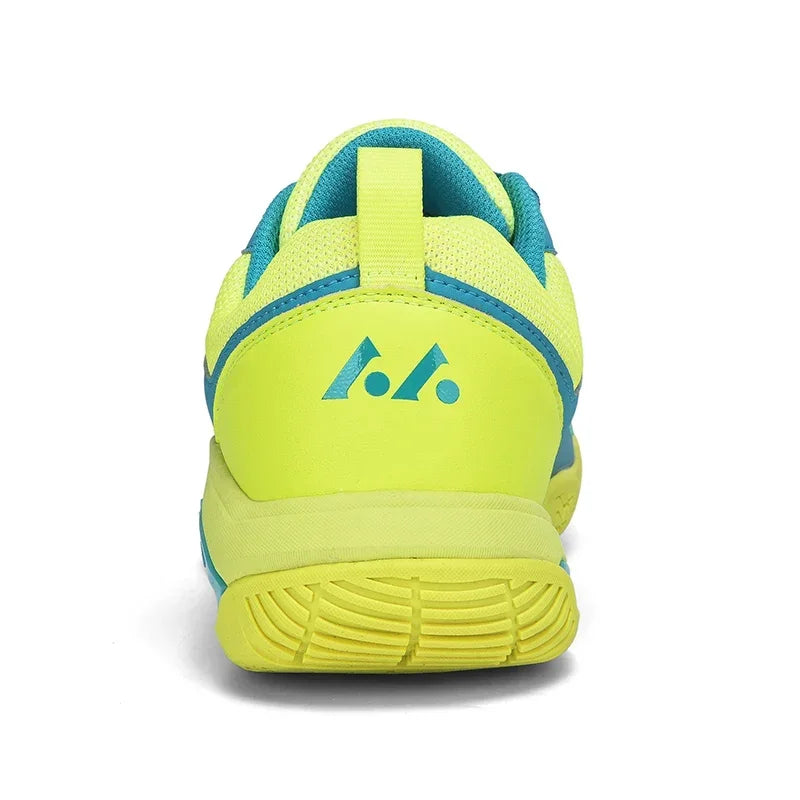 High-quality Badminton Trainers for Men and Women Blue Athletic Shoes with Anti-Slip Sole for Indoor and Outdoor Sports.