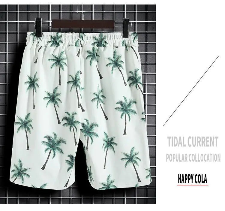 Beach Clothes For Men 2 Piece Set Quick Dry Hawaiian Shirt and Shorts Set Men Fashion Clothing Printing Casual Outfits Summer