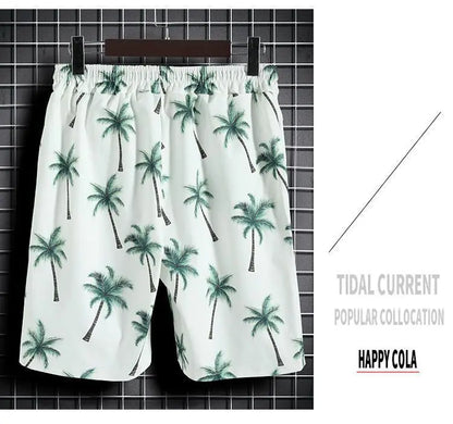 Beach Clothes For Men 2 Piece Set Quick Dry Hawaiian Shirt and Shorts Set Men Fashion Clothing Printing Casual Outfits Summer