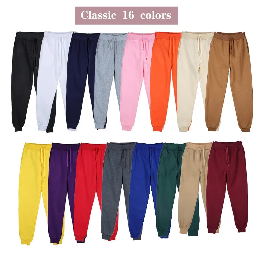 2025 Autumn/Winter New Slow Runner Solid Color Men's Pants Casual Pants Sports Pants Slow Runner Casual Fitness Sports Pants.