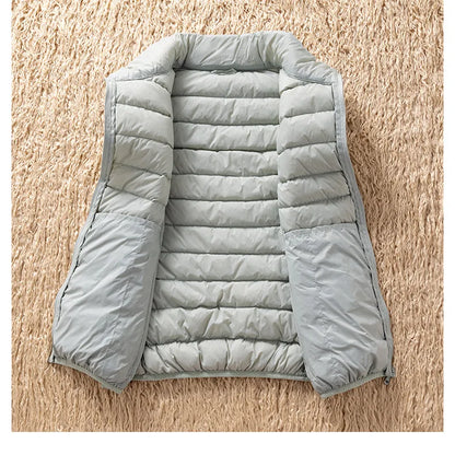 12 Farben 90% weiße Enten Daunen Frauen ärmellose Jacken 2023 Neuankömmlinge weibliche ultraleichte packbare Weste Frauen Mäntel