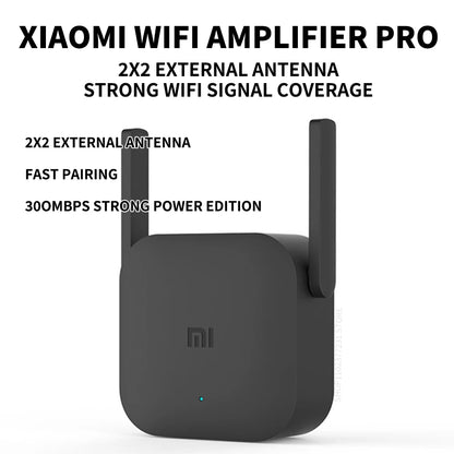 New Original Xiaomi Wifi Amplifier Pro 300M 2.4G Repeater Network Expander Range Extender Roteader Mi Wireless Wi-Fi Router.