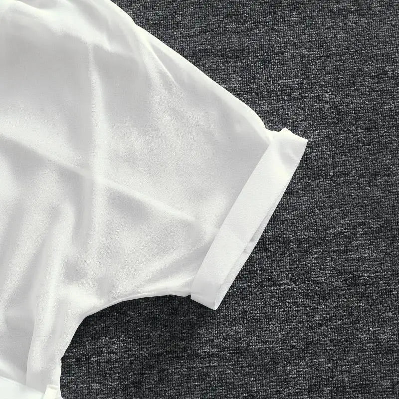 Elegante Damen Sommer zweiteiliges Kleid Luxus Chiffon Party lose Tüll Abendkleider für Frauen 2024 Abschluss ball transparent weiß.