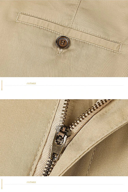 Summer Thin Men's Slim Suit Pants Fashion Business Casual Cotton Green Black Khaki Trousers Male Brand Clothing 30-40.