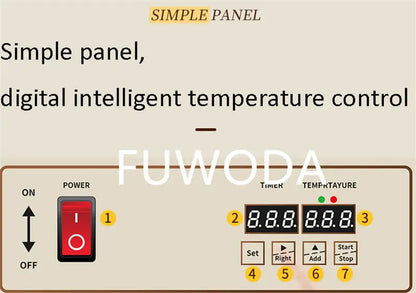 Digital Display Double-Headed UFO Burger Waffle Donut Machine Stainless Steel Hot Sale Electric Ice Cream Waffles Burger Maker.