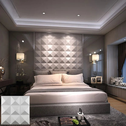 30x30cm Decorative 3D Wall Panel Diamond Stone Brick Living Room TV Background Decals Tile Mold 3D wall sticker bathroom kitchen