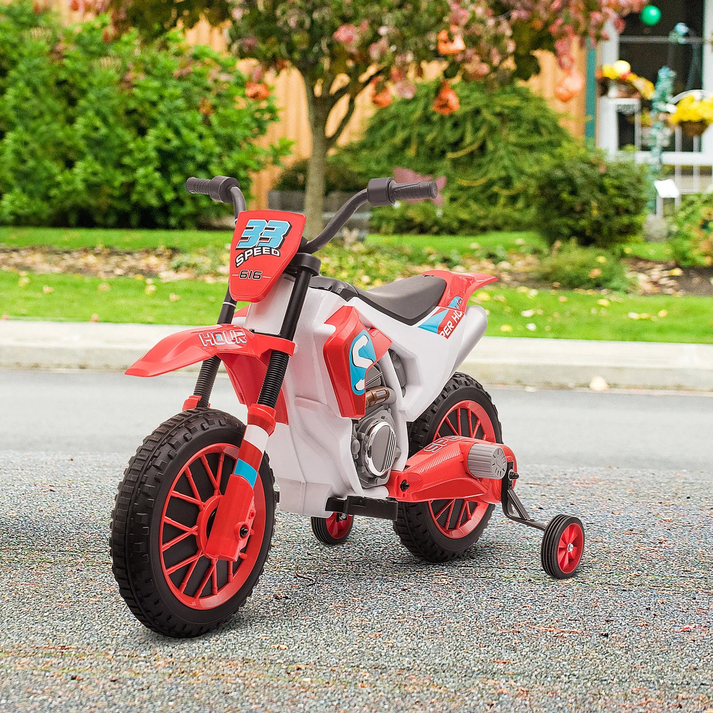 Homcom Electric Motorcycle for Children+3 Years 12V 2 Wheels Balance More. 8 Km/H.