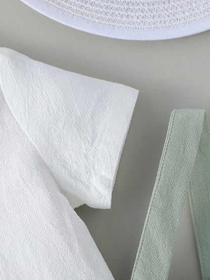 2-teiliges Gentleman-Outfit für Babys, einfarbig, kurzärmeliges Hemd mit Fliege und Overall, Shorts-Set für formelle Kleidungssets.