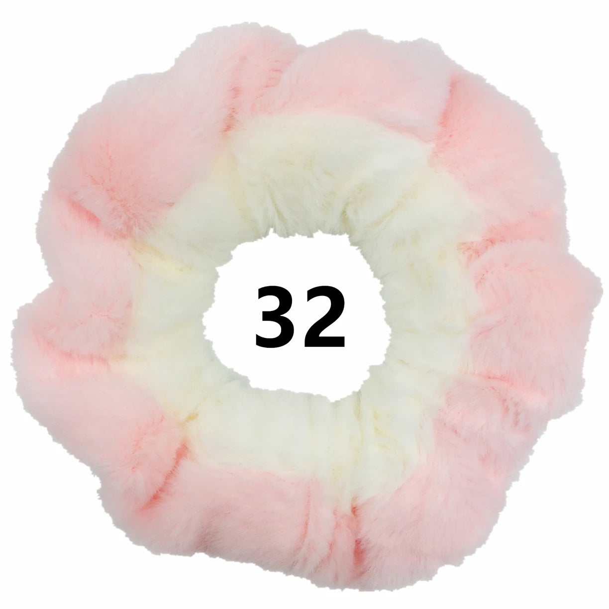 6pc Hair Scrunchies Furry Elastic Band Women Girl Ponytail Holder Rubber Ties Accessories Plush Faux Fur Soft Chiffon Headband.