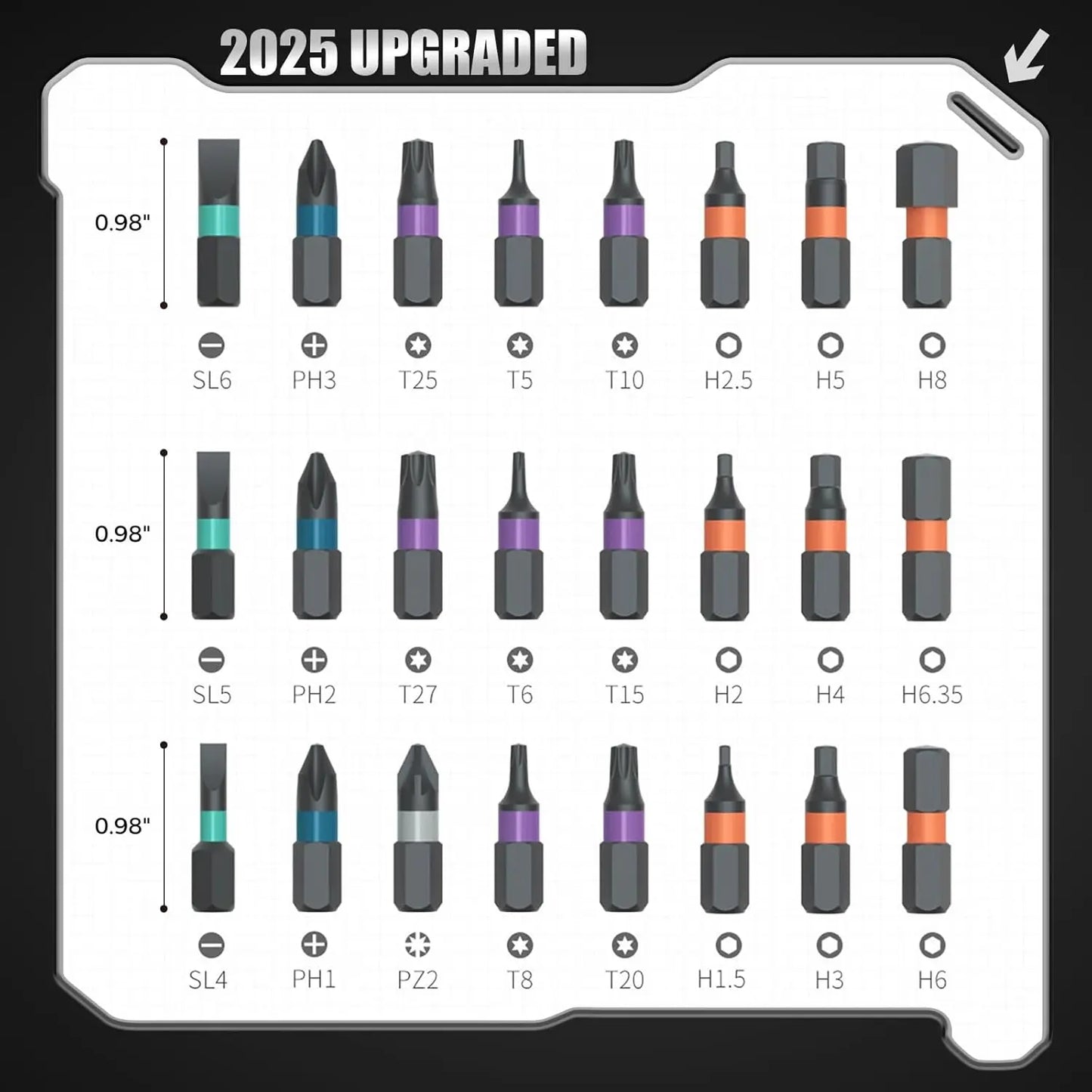 VMAN 24in1 Multifunktions-Ratschenschraubendreher-Set, mehrere magnetische Bits, Mini-Reparatur-Werkzeug-Set, Haushaltswerkzeug für PC und Schreibtisch usw.
