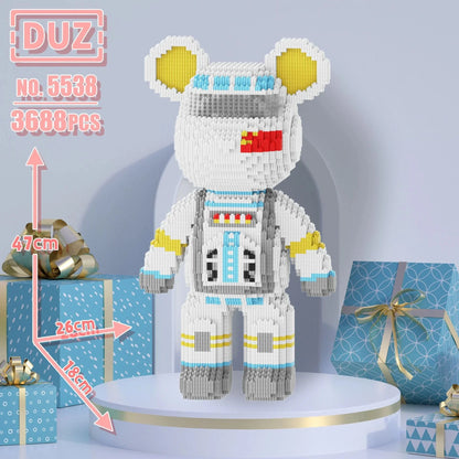 Oversized Violents Bear Building Blocks Assembled Toys DIY Adult Educational Children's Toys Birthday Gift Model Dolls Toys.