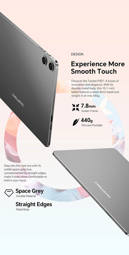 Teclast P30T Set 10.1" Tablet Android 14 T606 8-core Max 12GB RAM 128GB ROM 6000mAh Keyboard/Case/Mouse/Stylus/Headphone/Stand.