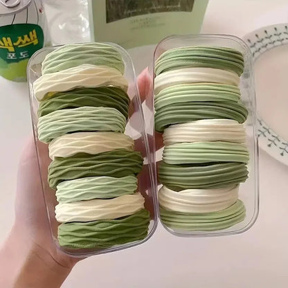 20Pcs High-Elasticity Hair Ties for Women Minimalist Hair Bands Soft Stretchy Ponytail Holders Everyday Elastic Hair Accessories.