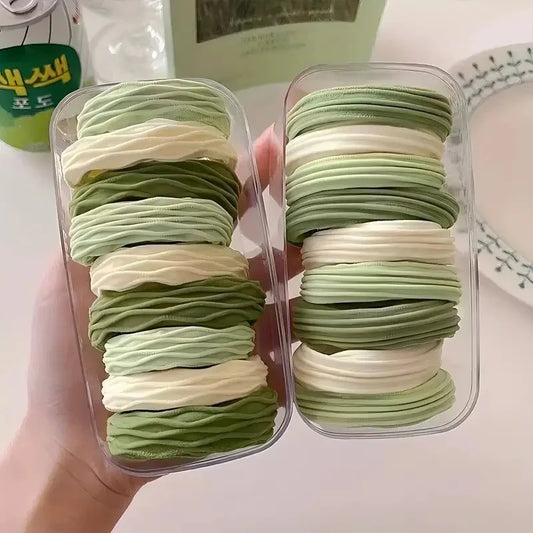 20Pcs High-Elasticity Hair Ties for Women Minimalist Hair Bands Soft Stretchy Ponytail Holders Everyday Elastic Hair Accessories.