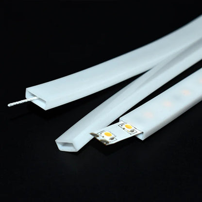1-10m White/Transparent Neon Silicone Tube LED Rope Lamp Waterproof Diffuser Cover For 8/10/12m RGB Flexible Strip Light Channel.