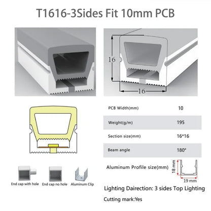 LED Silicone Tube Flexible Neon Soft Lights For SK6812 WS2812B WS2811 DIY Christmas Holiday Decoration Strip Light Tape Rope