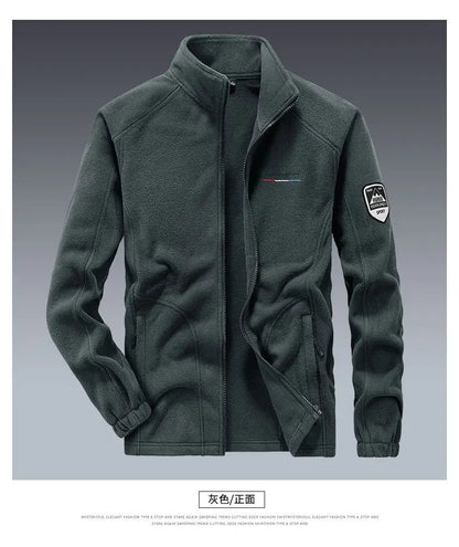 Men's Spring Autumn Jacket Thickened High-end Knitted Jacket Cardigan Outerwear Coat.