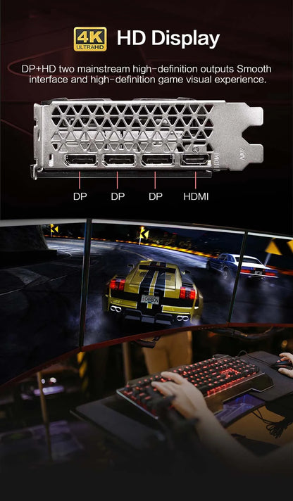 MLLSE AMD RX 580 8GB 2048SP Gaming Graphics Card GDDR5 256Bit PCI-E 3.0 ×16 8Pin Radeon GPU Rx 580 Video Card Placa De Video.