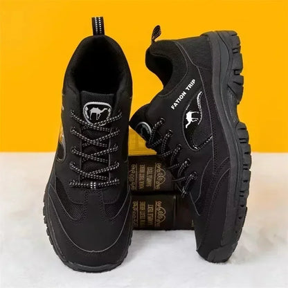 Outdoor Men Hiking Shoes New Male Sneakers Non-slip Male Ankle Boots Lightweight Men Walk Shoes Winter Fur Shoes Tenis Masculino.