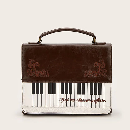Fashion Polka Dot Ladies Piano Bag New Style Niche Underarm Shoulder Bag Sweet Personality Piano Backpack Women's Bag Square Bag