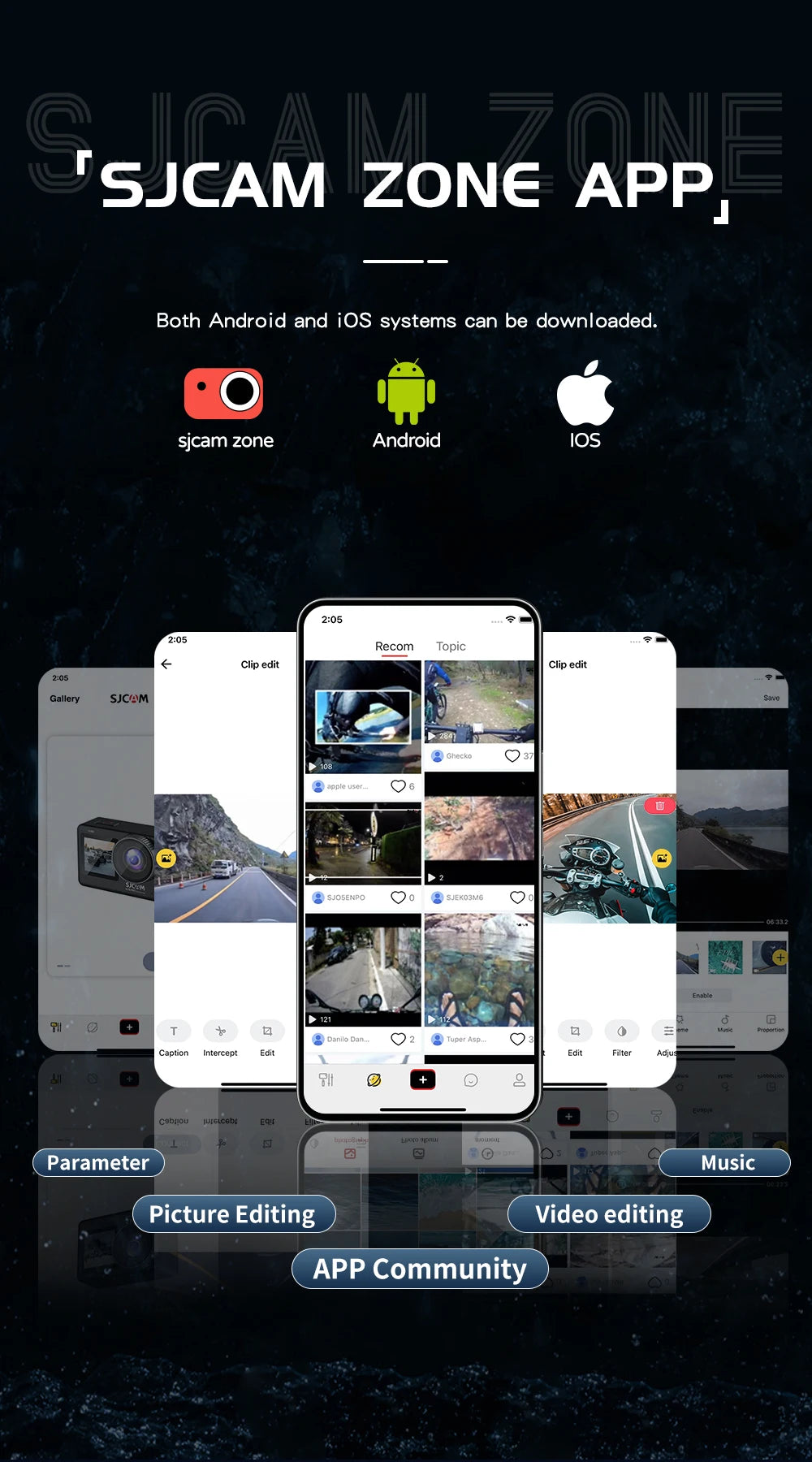 SJCAM C300 Pocket Action Camera 4K FHD With Long Battery Life Video 30M Waterproof 5G WiFi Camera Sport Action Cam