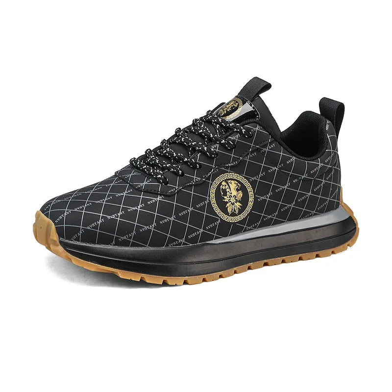 Genuine Leather Casual Shoes Men Designer Luxury Women Tennis Chunky Sneakers Muffin Sport Shoes Man Male Board Footwear