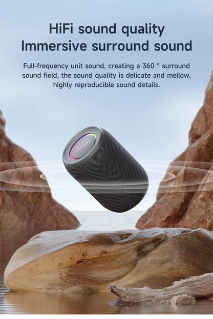 Zealot-S32PRO Powerful Bluetooth Speaker, Bass Wireless, LED Light, Outdoor Speakers, Subwoofer, Waterproof Sound Box Support.